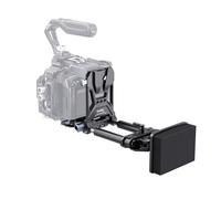 SMALLRIG V-Mount Battery Plate, V Lock Battery Mounting Plate - 4063 | With Quick Release Plate for Arca, Chest Pad, 15mm rods, L-Shape Compact for DSLR Cameras, Gimbals & Tripod