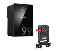 SMALLRIG V Mount Battery VB99 Pro, 99Wh / 6800mAh, PD 100W USB-C Charging | Mini V-Mount Battery with V-Mount Battery Plate, V-Lock Mount with Dual 15mm Rod Clamp for Camera, Camcorder - 5047