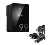 SMALLRIG V Mount Battery VB99 Pro, 99Wh / 6800mAh, PD 100W USB-C Charging | Mini V-Mount Battery with V-Mount Battery Plate, V Mount Battery and Plate for DSLR Camera, Camcorder - 5046