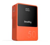 SMALLRIG VB50 V-Mount Battery 50Wh 3400mAh PD 45W Orange-4871 | Features D-TAP, USB-A, Dual DC Ports, and OLED Screen, for DSLR, for Camcorder, for Monitor, and for Phone, Orange