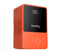 SMALLRIG VB99 V-Mount Battery 99Wh 6800mAh PD 100W Orange-4929 | Features D-TAP, USB-A, Dual DC Port, and OLED Screen, for Camera, for Camcorder, for Monitor, and for Light, Orange