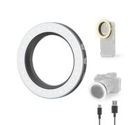 SMALLRIG Vibe P30 67mm Ring LED Bi-Color CRI≥90 for Phones-4873 | Compact Powder-Size Bi-Color Light with CRI≥90, for 67mm Phone Mounts/Cases/Lenses, for Content and Streaming