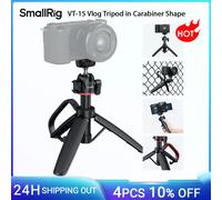 SmallRig VT-15 Vlog Tripod in Carabiner Shape w Mantis Hook 360° Ball Head Extendable Selfie Stick for DSLR Action Camera Phone Tripod 5285