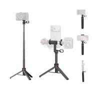 SMALLRIG VT-17 3-in-1 Multifunctional Travel Tripod, 4-Section Extension | For Action Cameras/Smartphone/Mirrorless Camera, Desktop Tripod & Handheld Selfie Stick, Integrated Carabiner Hook - 6479