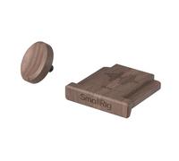 SMALLRIG Walnut Hot Shoe Cover with Shutter Button Cap for FUJIFILM X100VI / X100V / X-T30 III / X-T30 II / X-T30 / X-M5 / X-E5 / X-E4 / X-E3 / X-T50 / X-T5 / X-T4 / X-T3 / X-Pro3/ X100F - 6249