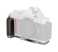 SMALLRIG Wooden L-Shape Grip for Nikon Z f Built-in Quick Release Plate for Arca and Wrist Strap Hole, Ergonomic Wooden Handgrip with 1/4"-20 Threaded Holes for Tripods (Silver) - 5707