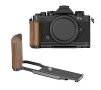 SMALLRIG Wooden L-Shape Grip for Nikon Z fc w/Arca QR Black-4802 | Retro-Style Side Handle with 1/4"-20 Hole, Cold Shoe, and Arca QR Plate, for Nikon Z fc, Black