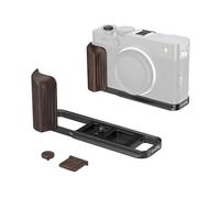 SMALLRIG X-E5 Ebony Wooden Handle L-Shaped Grip Holder for FUJIFILM X-E5, Retro Side Handle with Shutter Button & Hot Shoe Cover, Quick Release Plate for Arca, Compatible with Tripods, Black -6237