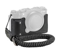 SMALLRIG X-M5 Leather Half Case Kit for FUJIFILM X-M5-4879 | Including Leather Half Case, Wrist Strap, Genuine Leather Material, Portable and Protecting (Black)