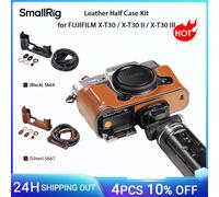 SmallRig X-T30 III Leather Half Case Kit for FUJIFILM X-T30 / X-T30 II / X-T30 III, w Shoulder Strap Flat Wrench Retro Aesthetic Black 5669