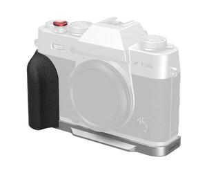 SMALLRIG X-T30 III/X-T30 II/X-T30 L-Shape Grip for FUJIFILM Camera, Built-in Quick Release Plate for Arca, 1/4"-20 Holes, Lightweight Ergonomic Silicone Handgrip,Shutter Button (Silver) - 5664