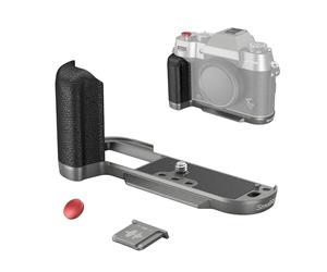 SMALLRIG X-T50 Handgrip, Silicone L-Shape Handle for FUJIFILM X-T50 Camera, Built-in Quick Release Plate for Arca, with Shutter Button and Hot Shoe Cover, Charcoal Silver - 4712