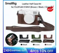 SMALLRIG X100VI Half Leather Case Kit with Shoulder Strap, Retro Style Camera Case with Aluminum Alloy Frame for FUJIFILM X100VI Brown - 4699