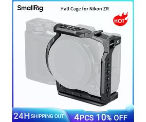 SmallRig ZR Half Cage for Nikon ZR, Built-in Arca-Swiss Quick Release Plate for DJI Gimbals with 1/4"-20 Threaded Holes -5905 Cage 5904
