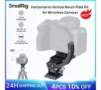 SmallRig ZV-E10 Horizontal-to-Vertical Mount Plate Kit for Mirrorless Cameras for Sony Alpha 7IV/A7RIV/A6700/A6400/FX3/FX3O 4349 4349
