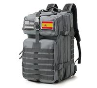 smallrun Military Tactical Backpacks 45L Army Backpack Large Capacity Backpack Crossfit Foldable Waterproof Backpack Mountaineering, Hiking, Camping, Y Grey, 45 L