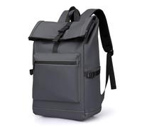 smallrun Waterproof Anti-theft Laptop Backpack Urban Unisex Rolling Backpack with Large Capacity 15.6 Inch with Zipper, Ideal for Travel, Work and Daily Use, grey, Medium, Casual