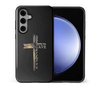 SmaMZ for Samsung Galaxy S25 Case, TL2 Bible Cross A2 Shockproof Rugged Cover Dual Layer Soft TPU Hard PC Bumper Case