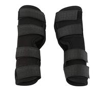 Smandy 1 Pair Dog Rear Leg Brace Canine Hock Joint Brace Hind Leg Wrap Pet Surgical Injury Bandage for Wound Injury and Sprain Healing of Arthritis(Black, L)