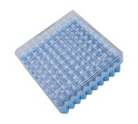 Smandy 100 Holes Test Tube Rack, PS Plastic, Temperature Resistant Freezer Holder for 1.5-2.0ml Tubes, Sample Management