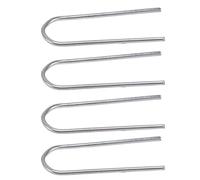 Smandy 200 Pcs Wire Jump Rings U Shaped Hooks High Temperature Resistant Up to 2100°F for Ceramic Jewelry Pendants Glass Melting with Strong Durable Alloy