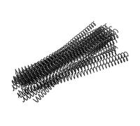 Smandy 20pcs Plastic Binding Rings, Loose Leaf Spring Spiral Rings for Paper, with 11mm 13mm 19mm Diameter Options, for A4 B5 A5 Paper 30 26 20 Holes (11mm*30 Holes, Black, 20 Strips)