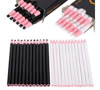 Smandy 24Pcs Tailor Chalk Pens Fabric Marking Pencils Sewing Chalk with No-Cut Design Tear Paper for Clothing Leather Wood Paper Plastic