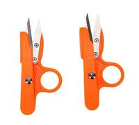 Smandy 2Pcs Mini Thread Snips, Scissors Sewing Scissors Finger Loop Design for Crafting Quilting 2Pcs Mini Thread Snips, Fishing Line Fabric Fabric Nan