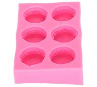 Smandy 3D Silicone Macaron Molds Nonstick Baking Tools Cake Chocolate Candle Mold for Baking Cupcake Decorating with Pink Silica Gel Mold