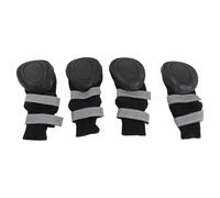 Smandy 4PCS Rainproof Dog Shoes, Cotton Grippy Boots with Adjustable Straps for Outdoor Walking and Hiking in Snowy Weather (XL)