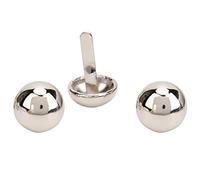 Smandy 50PCS 15mm Mushroom Shape Rivets Nails Studs Decorative Nails Zinc Alloy Bag Rivets with Silver Gold Gun Color for Leather Handbag Purse Accessories (15mm Silver)