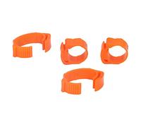 Smandy 50pcs Clip On Pet Leg Rings Snap On Poultry Leg Bands Plastic Rings with Numbers 1-50 for Chickens Ducks Pigeons Geese Bird Identification