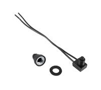 Smandy 5Pcs LED Push Button Switch, Rubber Boot Single Pole On Off Switch, 6A Current, Ideal for Motorcycle and Car Applications