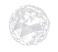 Smandy 60mm 80mm K9 Crystal Ball Glass Prism Sphere with Cut Facets for Home Hotel Decor Hardware Fittings Gift (60MM/2.36in)