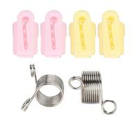 Smandy 6PCS Knitting Yarn Guides, Knitting & Crochet Notions Steel Loop Shaped Thimble Finger Holders Sewing Needle Thimbles for Sweaters Mother Grandmother Gifts 6PCS