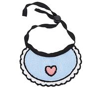 Smandy Adjustable Wool Pet Scarf Handmade Dog Cat Neck Towel with Buckle Design Heart Pattern for Small Pets 5.5-15.7 Inch (M)