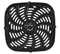 Smandy Air Fryer Replacement Crisper Plate Grill Pan Rack with Non-Stick Coating Rubber Bumpers Whirlwind Airflow Design for 8qt Fryer Cooking Steak Vegetables Fish