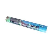 Smandy Aquarium Poster, PVC Underwater City Ruins Background Sticker, Realistic Fish Tank Decoration for Home or Office Aquariums (61 * 41cm)