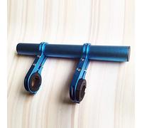 Smandy Bike Handlebar Extension Aluminum Alloy Bracket, Lightweight Double Bracket Design for Flashlights and Accessories, Fits 1 to 1.2 Inch Pipes for Cycling Enthusiasts (Double rack (20M) bagged)