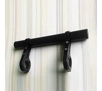 Smandy Bike Handlebar Extension Aluminum Alloy Bracket, Lightweight Double Bracket Design for Flashlights and Accessories, Fits 1 to 1.2 Inch Pipes for Cycling Enthusiasts (Double rack (20M) bagged)