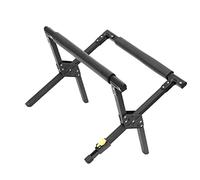 Smandy Camping Cooler Stand, Aluminum Alloy Folding Cooler Stand Frame with Non-Slip Base, Portable for Camping Outdoor Activities (Black)