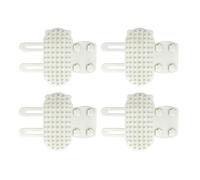 Smandy Cat Corner Scratcher, Brushes 6.1x4.53in Silicone Pet Massager for Wall Table Chair Leg, Reduces Loose Hair Shedding for Long Short Hair Cats Small Dogs Cat Corner Scratcher, (4 Pcs)