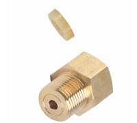 Smandy CO2 Tank Adapter CO2 Cylinder Connector Paintball to Keg System Converter with W21.8 CGA320 Threads for Aquarium Fish Tank Regulator (Convert W21.8 to CGA320)