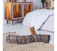 Smandy Collapsible Cat Tunnel, S-shape Design, Fun Indoor Toy for Large Cats and Small Animals, 44.5x10in