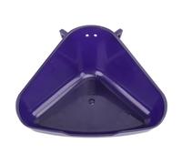Smandy Corner Potty Sandbox, Plastic Wall Mounted Loo for Small Animals, Anti Splashing Hamster Ferret Guinea Pig Toilet Container (S)