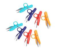Smandy Crafting Tools 4 Colors Lightweight Thread Cutter Embroidery Clipper Stitching Snip for Sewing Tailoring Knitting Projects 8Pcs Thread Nipper Set, Sewing Snips