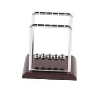 Smandy Desktop Decorative Items Physics Educational Learning Toy Iron Balance Pendulum Balls for Home Office Desk Ornament Gift Entertainment Swinging Kinetic Balls, Balance Ball Toy (Medium square