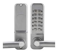 Smandy Digit Keypad Door Lock 1-11 Digit Zinc Alloy Keyless Entry Door Lock Waterproof Mechanical Coded Lock Password Security Lock for Office Doors Interior Doors Rental Doors