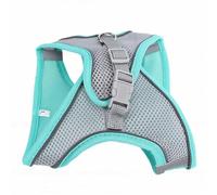 Smandy Dog Collars and Leashes Set, No Pull Breathable Mesh Reflective Dog Vest Harness with Control Handle For Outdoor Walking Running Harness and Leash Gentle Leader For Dogs (Green)