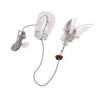 Smandy Door Hanging Cat Feeder Toy, Exercise Enrichment Stimulation Interactive Feather Toy with Snack Bottle for Indoor Cat